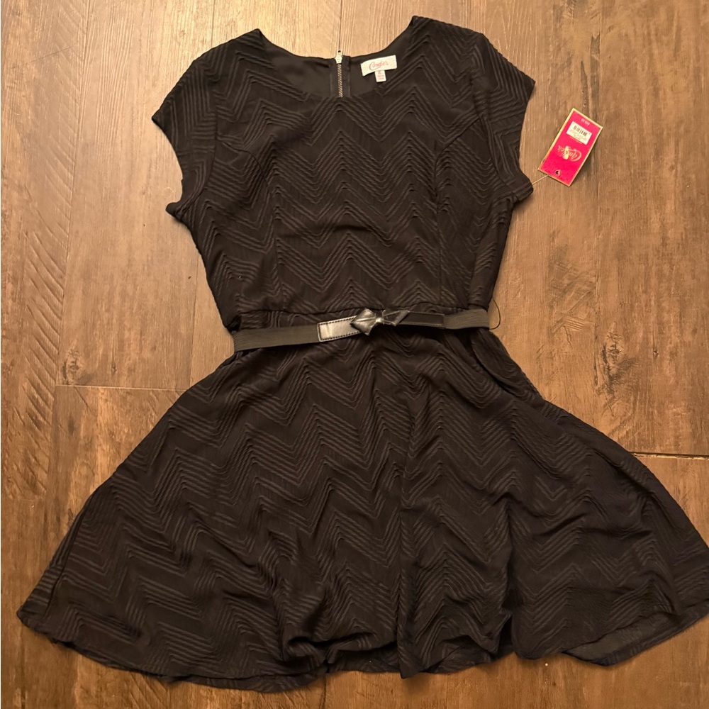 Candie's Black Textured Dress